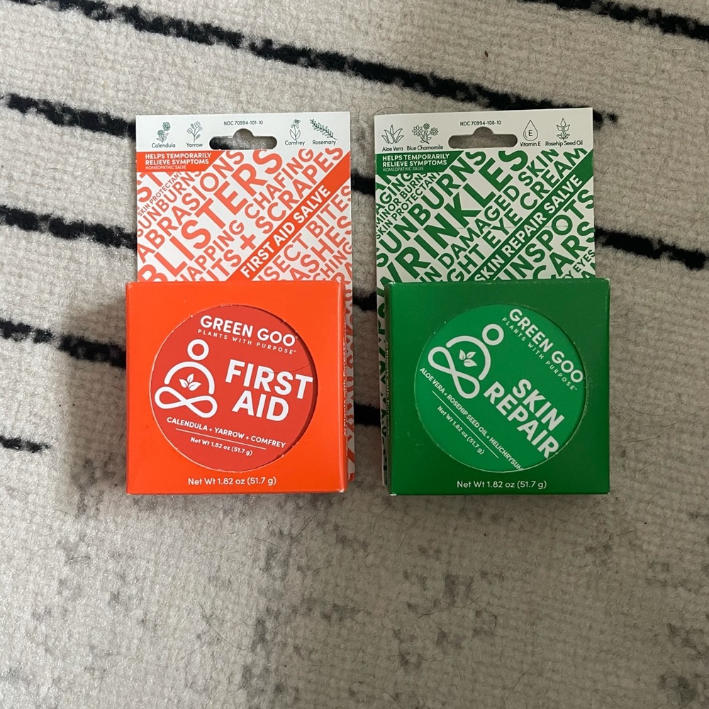 Green Goo set of Skin Repair and First Aid